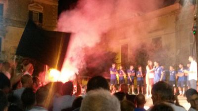 Presentata la Vigor Trani, il presidente Baratta: «È un sogno che si realizza». L'assessore allo sport Annacondia: «Non posso deludere gli appassionati come me»