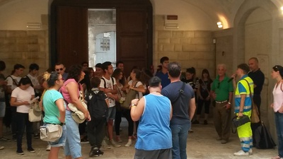 Trani accoglie delegazione della Misericordia di Forlì. Visita al Palazzo delle arti Beltrani