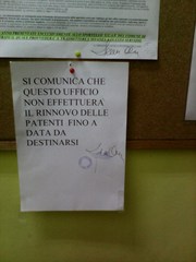 Trani, niente rinnovo delle patenti presso l'Ospedaletto. Il motivo? Manca l'apparecchio per la firma digitale