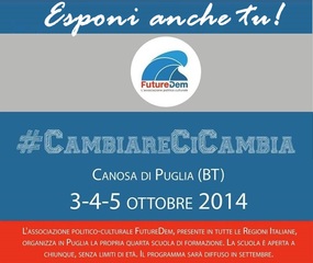 Giovani Democratici di Trani in trasferta per #cambiare. Tre giorni a Canosa di Puglia per scuola di formazione