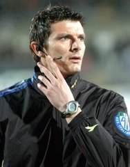 L'arbitro Antonio Damato oggi alla 