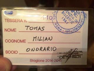 Il circolo del cinema di Trani ha il suo primo socio onorario della nuova stagione: Tomas Milian