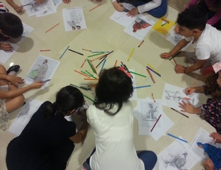 Famiglie al Museo, il resoconto della giornata passata a Palazzo Beltrani con i bambini ed i disegni di Biagio Molinaro
