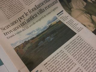 Trani, durante gli scavi per le fondamenta di nuove ville a Capirro ritrovate tracce di insediamenti del III secolo