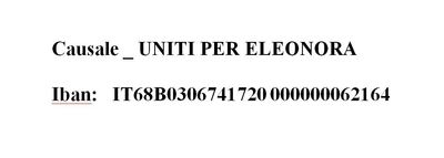 Uniti per Eleonora, la solidarietà si è messa in cammino: ecco come aiutarla