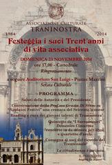 Traninostra ne fa trenta: oggi, evento celebrativo a San Luigi