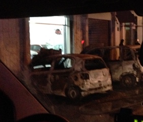 Trani, nuovo rogo di auto. Tre vetture in fiamme in via Palmiro Togliatti