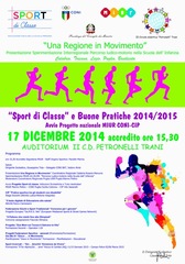 Buone pratiche sportive, un incontro tematico oggi a Trani