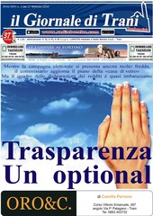 Trasparenza, un optional. Questo, e molto altro, nel nuovo Giornale di Trani