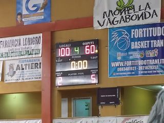 La Juve Trani se la gode con Potenza: raggiunto il tetto dei cento. Danneggiate alcune sedute del PalaAssi