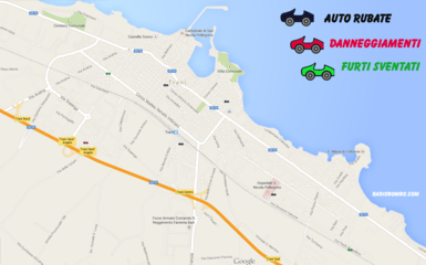 Mappautorubate, nuovi casi. Nelle ultime due settimane siamo a sette segnalazioni