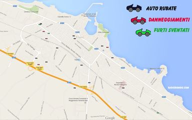 Mappautorubate, siamo a quota 19 segnalazioni in un mese. Ieri pomeriggio furto in via Cappuccini