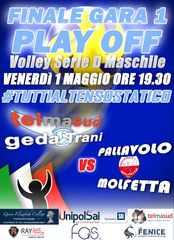 Telmasud Trani, gara uno della finale playoff oggi contro Molfetta