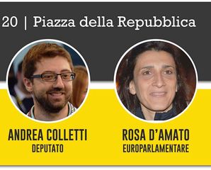 Trani 2015, questa sera due parlamentari del M5s in piazza: Andrea Coletti e Rosa D'Amato