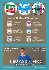 Trani 2015, Tomasicchio visita i quartieri e parte dal Sant'Angelo