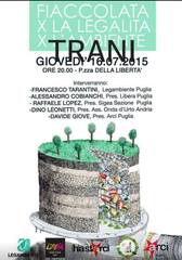 Trani torna a manifestare in strada: questa sera, fiaccolata per l'ambiente