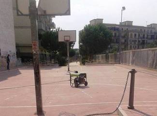 Trani, in piazzetta Peter Pan via ai lavori di messa in sicurezza: tutto sarà pronto per il torneo di basket di inizio agosto