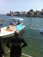 FOTO. Trani, ritrovamento di ordigno bellico a Colonna (forse più di uno). Dovrebbero risalire al bombardamento del '43