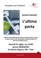 Anche Arsensum promuove la lettura: domani, Michela Brienza presenta il suo romanzo a Trani