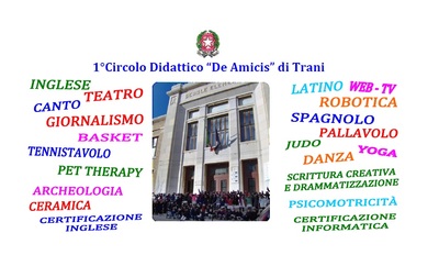 La scuola De Amicis di Trani risponde alla violenza con i piani dell'offerta formativa del nuovo anno scolastico