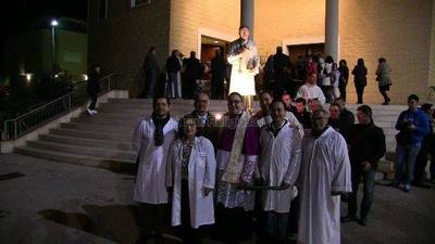 Trani religiosa, fiaccolata in onore di san Giuseppe Moscati