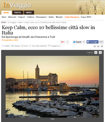 Trani resta fra le dieci «città slow» più belle d'Italia. Ma il cartello di piazza Teatro smentisce chi ci vuole bene
