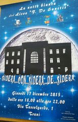 Il liceo De Sanctis con il naso all'insù: oggi, a Trani, notte bianca per scrutare e «vivere» le stelle