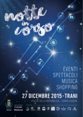 Trani sposta la domenica in via Cavour: oggi, notte bianca a cura dell'associazione di strada