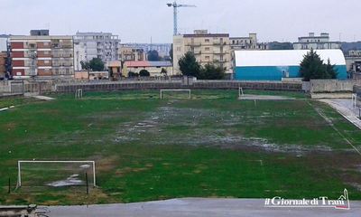 AGGIORNATO. Il terreno di gioco è pessimo: Trani-Molfetta a Ruvo. Giovedì prossimo il sopralluogo federale per l'ok definitivo