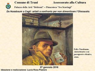 Domani, in occasione del giorno della memoria, iniziativa a Palazzo Beltrani