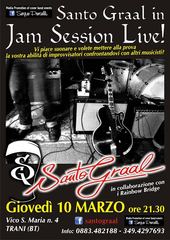 Oggi jam session live al Santo graal di Trani