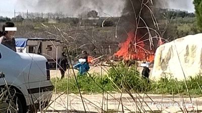 Trani, a fuoco una roulotte nei pressi del Ponte Lama. Nessun ferito