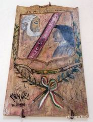 Dipinge su pietra e dona le sue opere: Antonio Labianca ne regala due al De Sanctis e vorrebbe fare altrettanto con il Comune di Trani