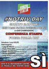 Oggi a Trani Forza Italia presenta le manifestazioni per votare «sì» al referendum