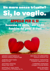 Anche Sinistra italiana aderisce a «Mille piazze, un mare di sì». Appuntamento stamani sul porto di Trani