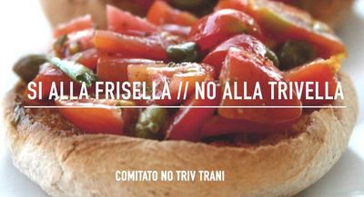 Oggi, a Trani, «No alle trivelle, sì alle friselle»