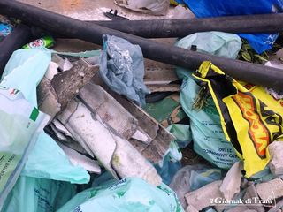 Trani, amianto tra i «soliti» rifiuti in via Duchessa d'Andria: troppi rischi, Amiu sospende la raccolta