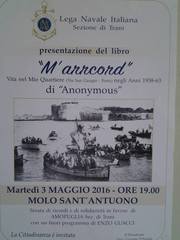 Oggi, alla Lega navale di Trani, presentazione del libro «M'arrcord»