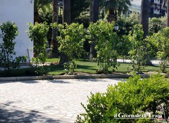 Privati in azione anche in piazza della Repubblica: adottata l'aiuola adiacente l'immobile del Comune di Trani. Prato inglese, ma niente tavolini