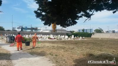 Cimitero di Trani, ripresi i lavori di manutenzione