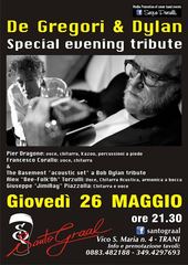 Stasera al Santo graal di Trani «De Gregori & Dylan special evening tribute»