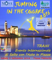 Jumping in the square 2016, a Trani il 3 settembre in piazza Plebiscito