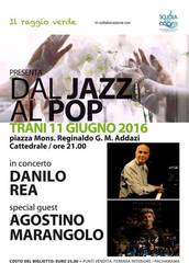 Questa sera, a Trani, «Dal pop al jazz»: Danilo Rea in concerto. Ospite speciale Agostino Marangolo. Ricavato in beneficenza a «Il raggio verde»