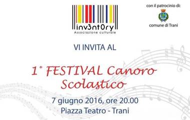 Oggi, a Trani, il primo «Festival canoro scolastico»