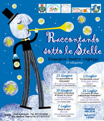 Teatro estivo per ragazzi, oggi l'ultimo spettacolo di «Raccontando sotto le stelle»