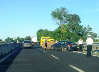 FOTO. Tamponamento fra Trani e Bisceglie, solo feriti lievi e disagi per il traffico