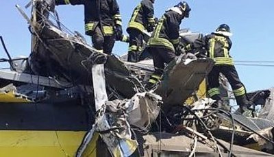AGGIORNATO. Scontro fra due treni fra Corato ed Andria: il bilancio sale a 27 morti e 50 feriti