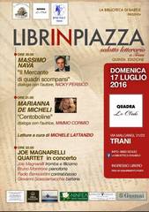 Trani, questa sera torna «Librinpiazza» ma si terrà in via Malcangi. Il programma