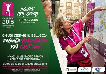 Cast Day 2016 a Trani: al via la campagna reclutamento volontari e fotografi