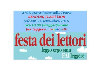 Oggi «Festa dei lettori»: iniziativa in piazza Duomo del «Petronelli» di Trani